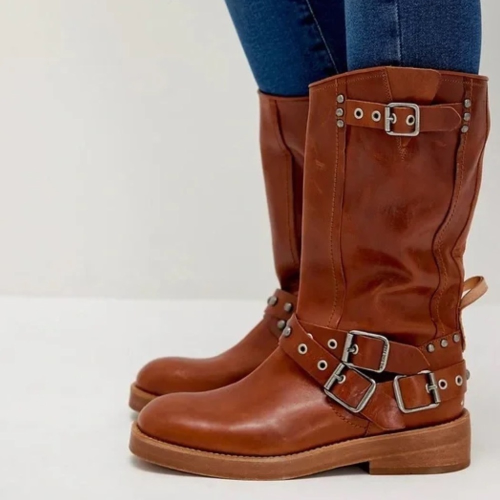 We The Free Janey Engineer Boots Size 9.5 NEW